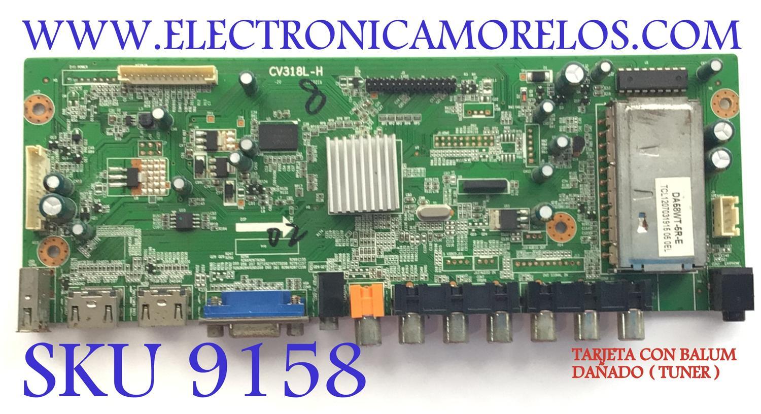 MAIN PARA TV INSIGNIA / NUMERO DE PARTE SMT120748 / CV318L-H / SMT1207481874 / MODELO NS-24L120A13